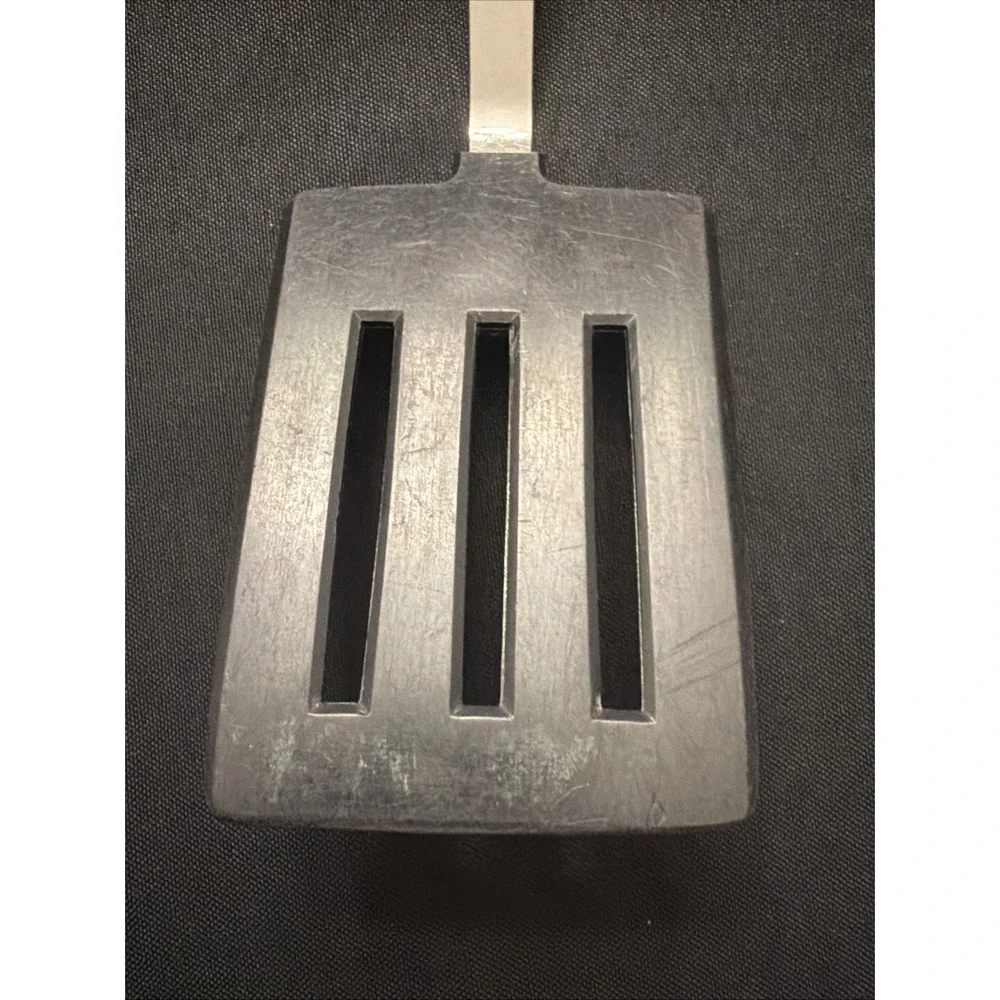 EKCO Short Stainless  Slotted Spatula Nylon Head Bakelite Handle USA